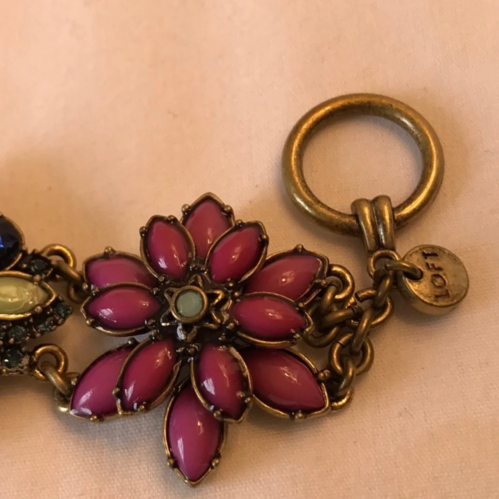 Loft 7 in bracelet, very colorful, no stones missing, pink, purple, blue… - Picture 3 of 9